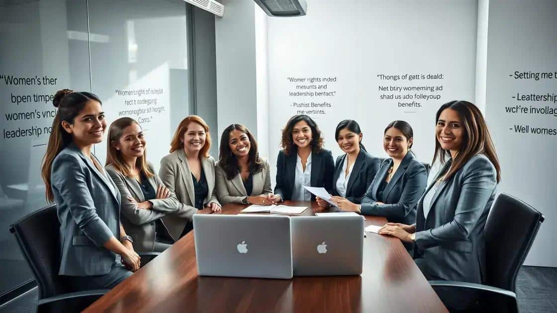 Apoio às Mulheres em Cargos de Liderança: Direitos e Benefícios