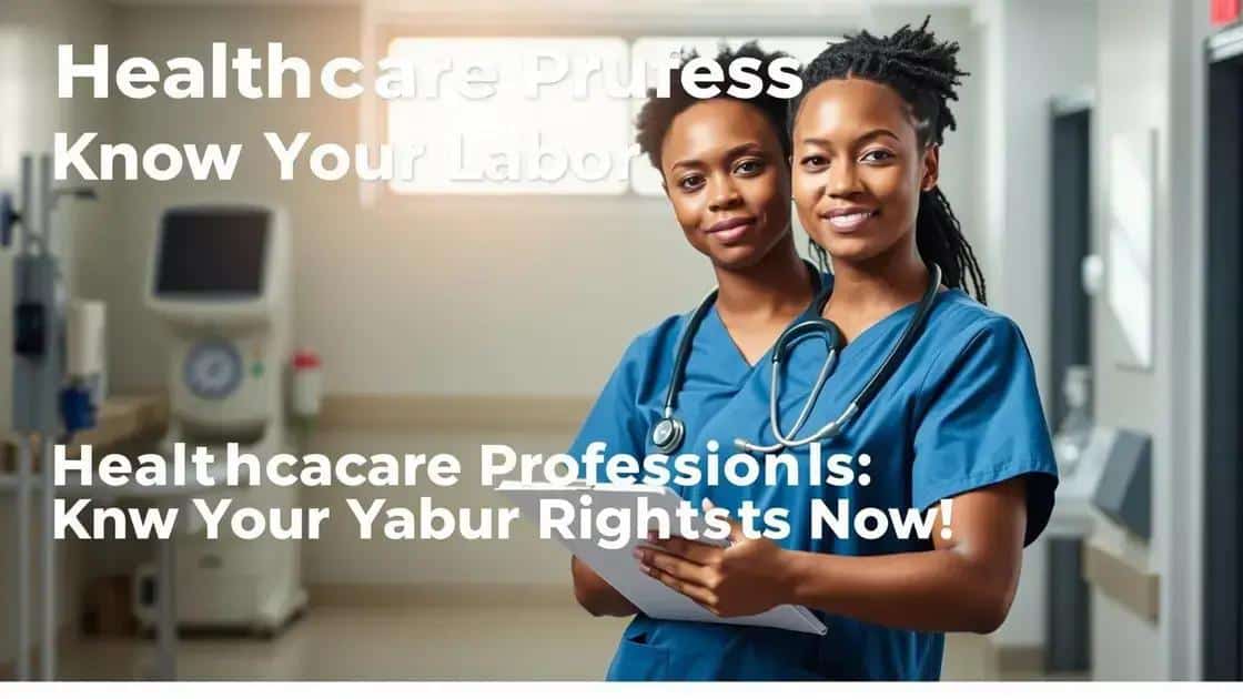 Profissionais de Saúde: Conheça Seus Direitos Trabalhistas Já!